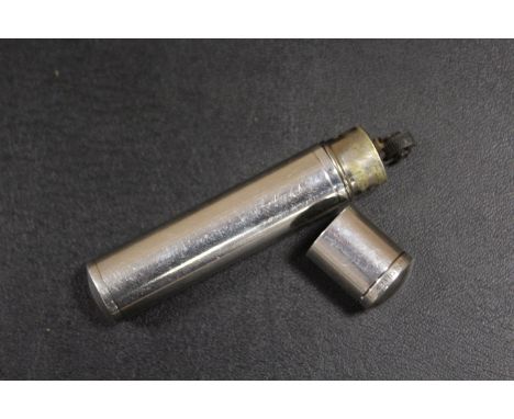 AN  ALLBRIGHT USA WHITE METAL CIGARETTE LIGHTER
