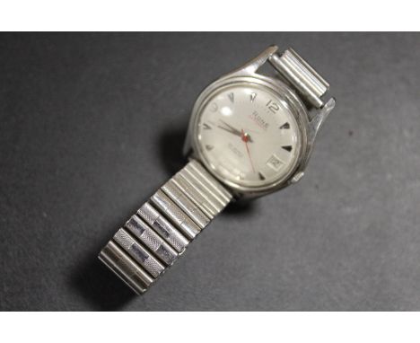 A VINTAGE TONE 25 JEWELS AUTOMATIC GENTS WRISTWATCH