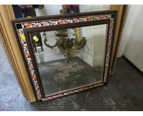 A MASONS MANDALAY FRAMED MIRROR TOGETHER WITH THREE MODERN MIRRORS (4)