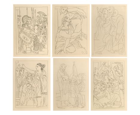 LYSISTRATA (BLOCH 267-272; CRAMER BOOKS 24)Complete portfolio of six etchings (the first with aquatint), 1934, on Rives BFK p