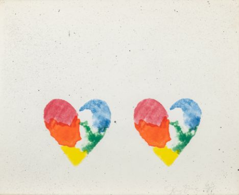 DUTCH HEARTS (WILLIAMS COLLEGE 4)Color lithograph with collage, 1970, on Hodgkinson Handmade paper, signed and numbered 63/85