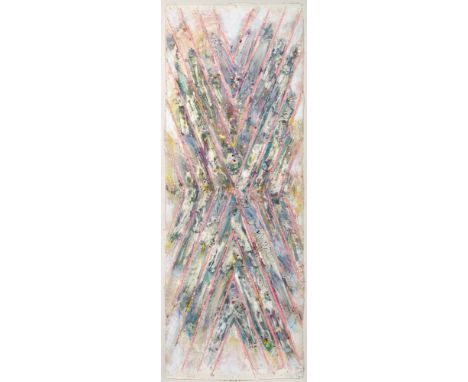 WINDS 82-47Monoumental Mixografía monotype in acrylic, 1982, on heavy wove handmade paper, with the artist's blindstamp, sign
