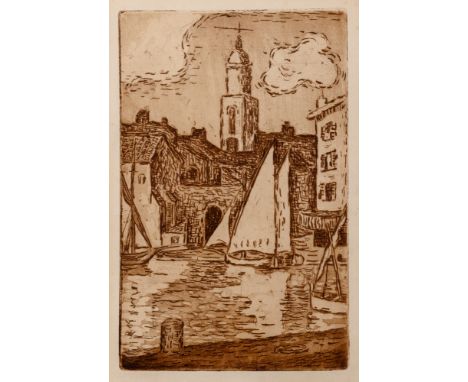 Estate / Collection: Collection of Dr. Ellyn Berk and Raymond HeslinLE CLOCHER DE SAINT-TROPEZ (KORNFELD/WICK 17)Etching and 