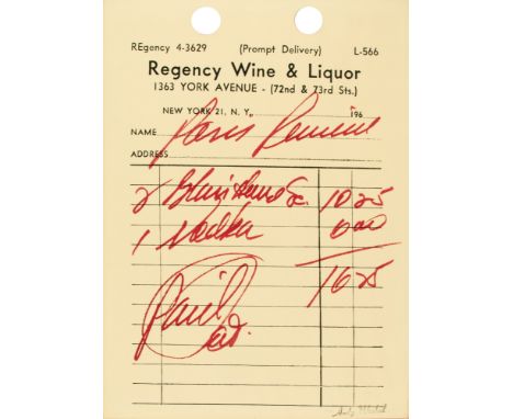 PARIS REVIEW (FELDMAN/SCHELLMANN II.18)Color screenprint with die-cut holes, 1967, on heavy cream wove paper, with the artist