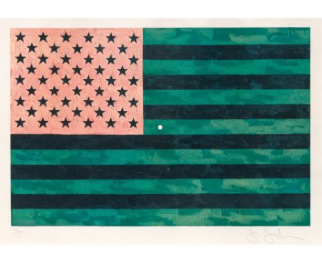FLAG (MORATORIUM) (ULAE S5)Color offset lithograph, 1969, on wove paper, signed and numbered 211/300 in pencil, with the arti
