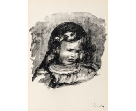 CLAUDE RENOIR, LA TÊTE BAISÉE (DELTEIL, STELLA 39)Lithograph, 1904, on wove paper, with the artist's ink stamp signature (Lug