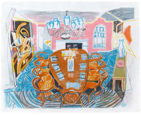 TYLER DINING ROOM (TYLER GRAPHICS 278; M.C.A.T. 261)Color lithograph, 1984, on TGL Handmade paper, signed, dated and numbered