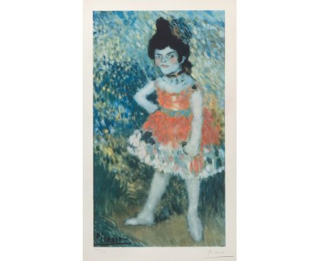 DANSEUSE NAINE (CZWIKLITZER 234)Color offset lithograph, 1966, on Arches paper, signed and numbered XL/LX in pencil, from Bar