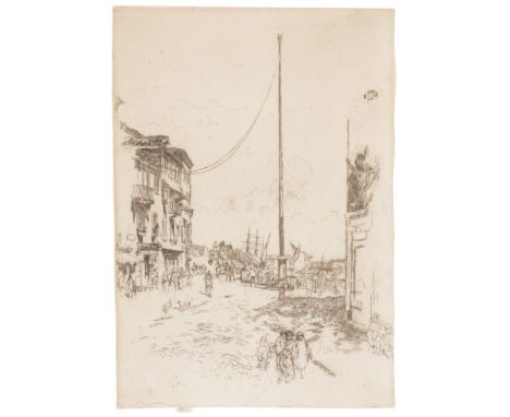 THE LITTLE MAST (KENNEDY 185; GLASGOW 196)Etching and drypoint printed in dark brown, 1879-80, on laid paper, a fine impressi