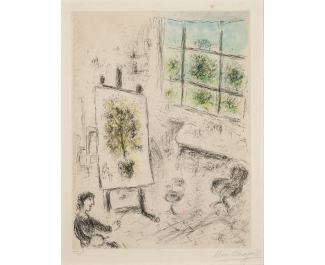 CELUI QUI DIT LES CHOSES SANS RIEN DIRE (CRAMER BOOKS 99)Color etching and aquatint, 1975, on Japon Impérial paper, signed an