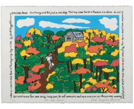 HERE COME MOSESColor screenprint, 2014, on wove paper, signed, dated 7/31/2014, titled and numbered 194/200 in pencil, printe