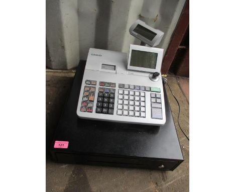 A Casio electronic cash register 