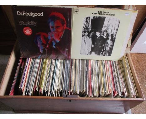 A large collection of mixed LP records to include Bob Dylan and others 