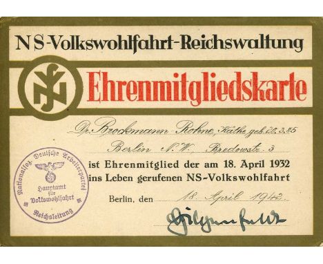 HILGENFELDT ERICH: (1897-1945) German Nazi Party government official and SS-Gruppenfuhrer of World War II who served as Leade