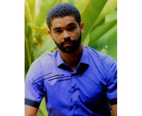 BEN-ADIR KINGSLEY: (1986- ) British actor who portrayed Colonel Ben Younger in Peaky Blinders (2017-19). Signed colour 8 x 10