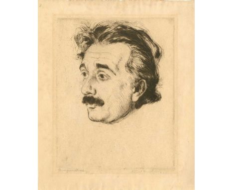 EINSTEIN ALBERT: (1879-1955) German-born theoretical physicist, Nobel Prize winner for Physics, 1921. A vintage signed limite