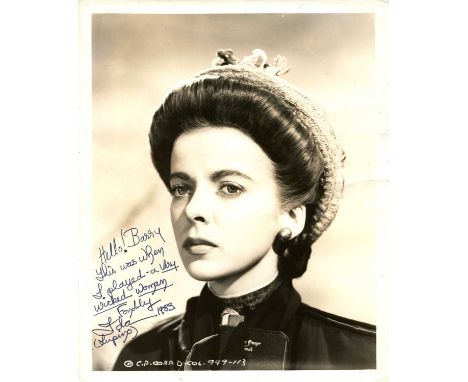 LUPINO IDA: (1918-1995) British-born American actress and film director. Signed and inscribed 8 x 10 photograph, the original