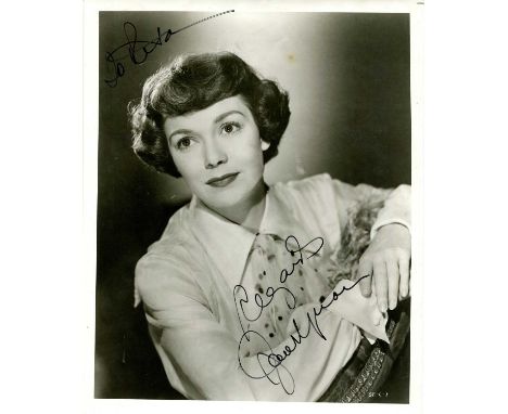 WYMAN JANE: (1917-2007) American Actress. First wife of US President Ronald Reagan. An excellent signed 8 x 10 photograph, th