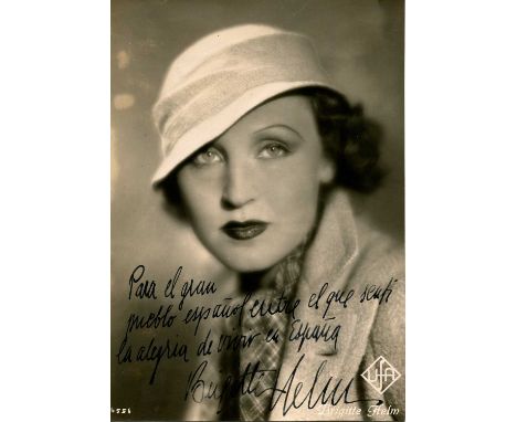 HELM BRIGITTE: (1908-1996) German actress, remembered for her dual role as Maria and her double named Futura in Metropolis (1