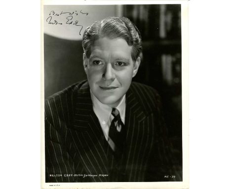 EDDY &amp; MACDONALD: Nelson Eddy (1901-1967) American actor and singer, remembered for his musical films alongside Jeanette 