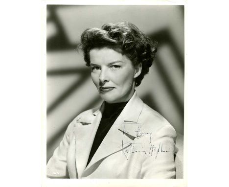 HEPBURN KATHARINE: (1907-2003) American actress, Academy Award winner. A good vintage signed and inscribed 8 x 10 photograph 