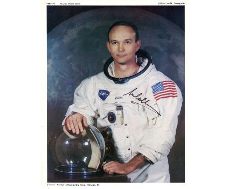 COLLINS MICHAEL: (1930-2021) American astronaut, Command Module Pilot of Apollo XI (1969). A good signed colour 7 x 9 photogr