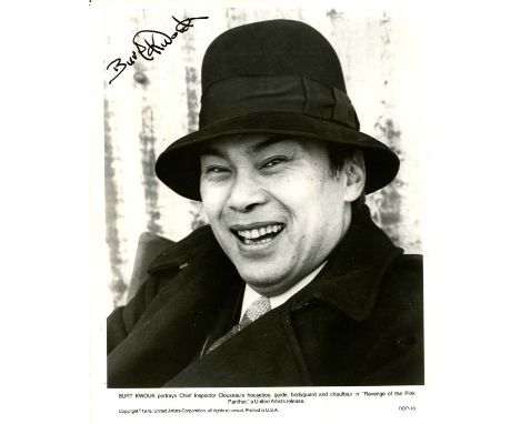 KWOUK BURT: (1930-2016) British actor, best remembered for his role as Cato in the Pink Panther films. Signed 8 x 10 photogra