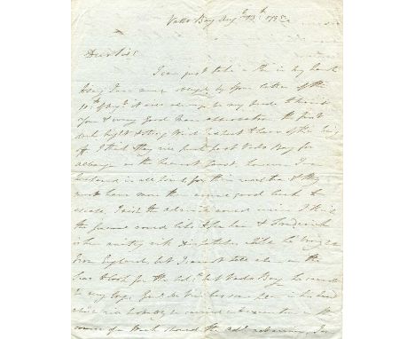 NELSON HORATIO: (1758-1805) British Admiral during the Napoleonic Wars, the victor of the Battle of Trafalgar, 1805. A good A