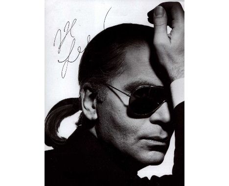 LAGERFELD KARL: (1933-2019) German fashion Designer. Lagerfeld was known as the creative director of Chanel since 1983 until 
