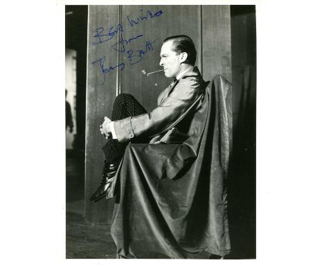 THE ADVENTURES OF SHERLOCK HOLMES: Jeremy Brett (1933-1995) English actor, famous for his portrayal of the fictional detectiv