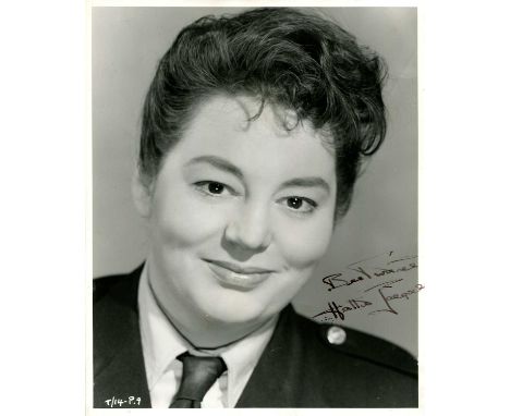 JACQUES HATTIE: (1922-1980) English comedy actress, best remembered for her roles in fourteen Carry On films between 1958-74,