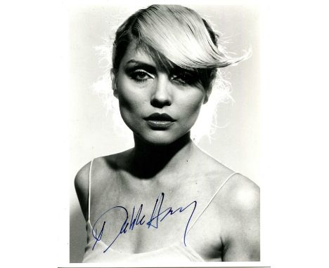 HARRY DEBBIE: (1945- ) American singer and songwriter, lead vocalist of the rock band Blondie. Signed 8 x 10 photograph of Ha