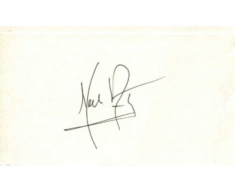 ARMSTRONG NEIL: (1930-2012) American astronaut, Commander of Apollo XI (1969), the first man to walk on the moon. Black ink s