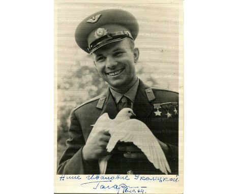 RUSSIAN COSMONAUTS: A good collection of vintage signed postcard photographs by each of the first eleven Russian cosmonauts t
