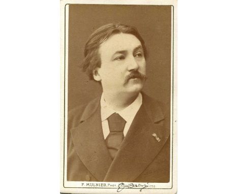 DORE GUSTAVE: (1832-1883) French printmaker, illustrator, painter and sculptor. A fine vintage signed carte-de-visite photogr