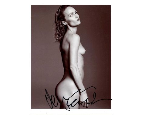 PARADIS VANESSA: (1972- ) French Singer and Actress. A Chanel Model. Signed 8 x 12 photograph by Paradis, the image depicting