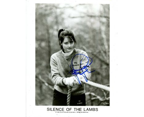 FOSTER JODIE: (1962- ) American actress, Academy Award winner. Signed 8 x 10 photograph of Foster in a three-quarter length p
