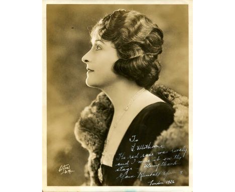YOUNG CLARA KIMBALL: (1890-1960) American actress of the early silent film era. Vintage signed and inscribed sepia 7.5 x 9.5 