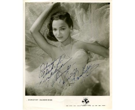DANDRIDGE DOROTHY: (1922-1965) American actress and singer, the first African-American film star to be nominated for the Acad