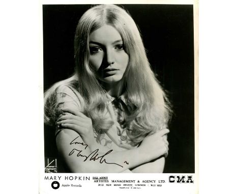 HOPKIN MARY: (1950- ) Welsh singer, remembered for her chart topping single Those Were the Days (1968). Hopkin was also one o
