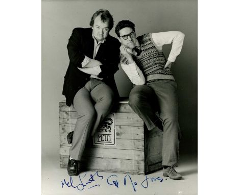 MORONS FROM OUTER SPACE: Signed 8 x 10 photograph by both Mel Smith (Bernard) and Griff Rhys Jones (Graham Sweetley) individu