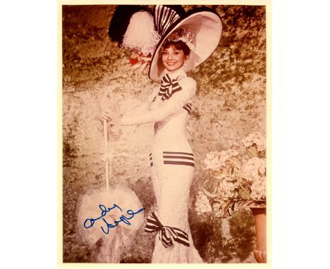 [MY FAIR LADY]: HEPBURN AUDREY (1929-1993) Belgian-born actress, Academy Award winner. An excellent signed colour 8 x 10 phot