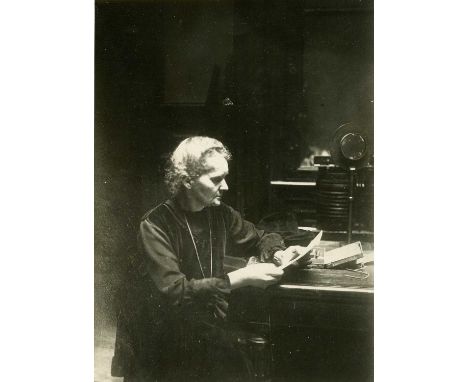 [CURIE MARIE] (1867-1934) French physicist and chemist, Nobel Prize winner for Physics 1903, and for Chemistry 1911. A good o