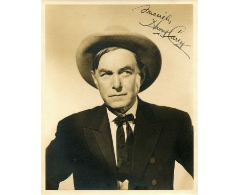 CAREY HARRY: (1878-1947) American actor, one of silent film´s earliest superstars who was usually cast as a hero in Westerns.