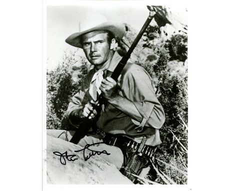 BROKEN ARROW: John Lupton (1928-1993) American actor who portrayed the Indian agent Tom Jeffords in the American Western tele