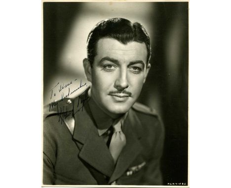 TAYLOR ROBERT: (1911-1969) American actor. A good vintage signed and inscribed 7.5 x 9.5 photograph of Taylor in a head and s