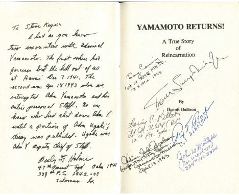 [OPERATION VENGEANCE]: A multiple signed softcover edition of Yamamoto Returns! A True Story of Reincarnation by Dennis Dalli