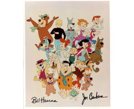 HANNA BARBERA: HANNA BILL (1910-2001) &amp; BARBERA JOE (1911-2006) American animators. Co-founders of the animation studios 