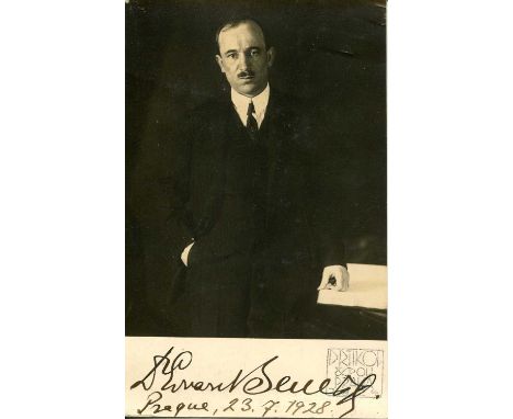 BENES EDVARD: (1884-1948) Czech statesman who served as President of Czechoslovakia 1935-38, 1945-48 and also led the Czechos