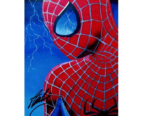 LEE STAN: (1922-2018) American comic book writer, formerly editor-in-chief of Marvel Comics and co-creator of Spider-Man. Sig